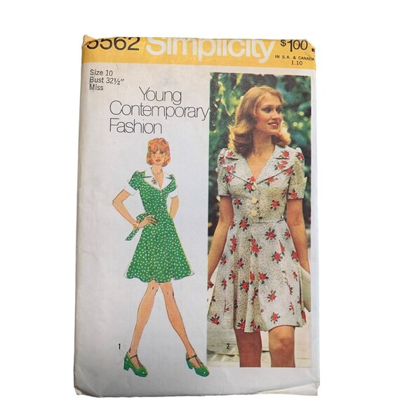 Simplicity Vintage Sewing Pattern 8562 Misses Dress Size 10 - uncut - Picture 1 of 2